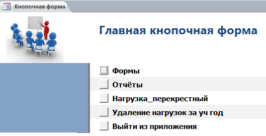 База данных Распределение учебной нагрузки.mdb